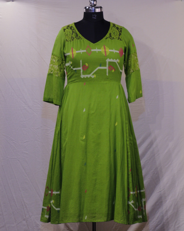 Handwoven Jamdani Cotton Dress