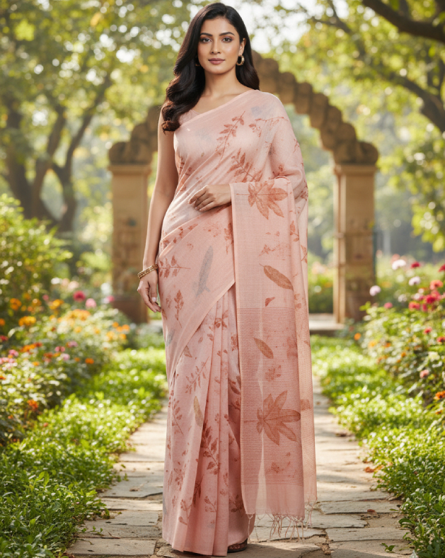 Eco-Print Saree