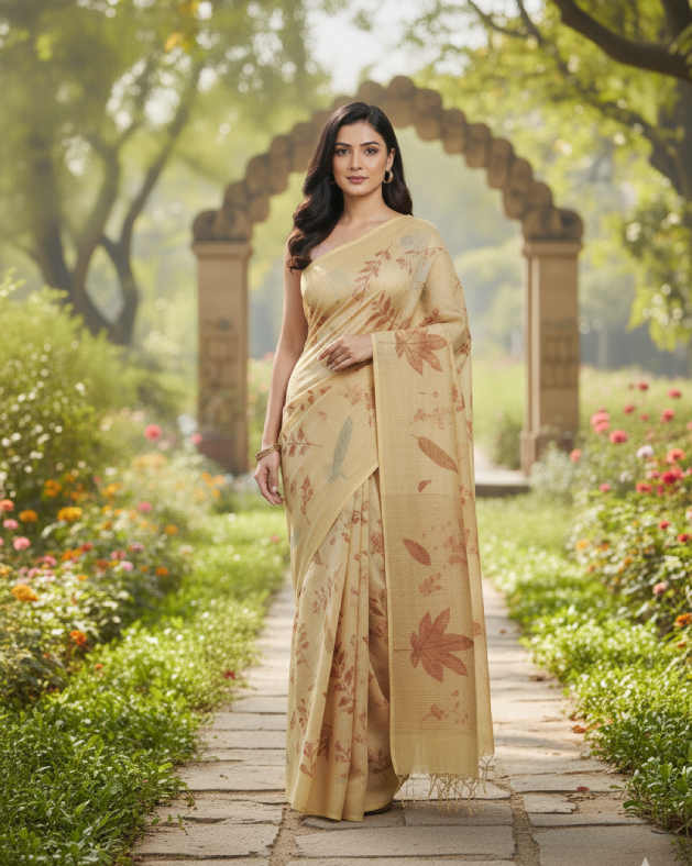 Eco-Print Saree