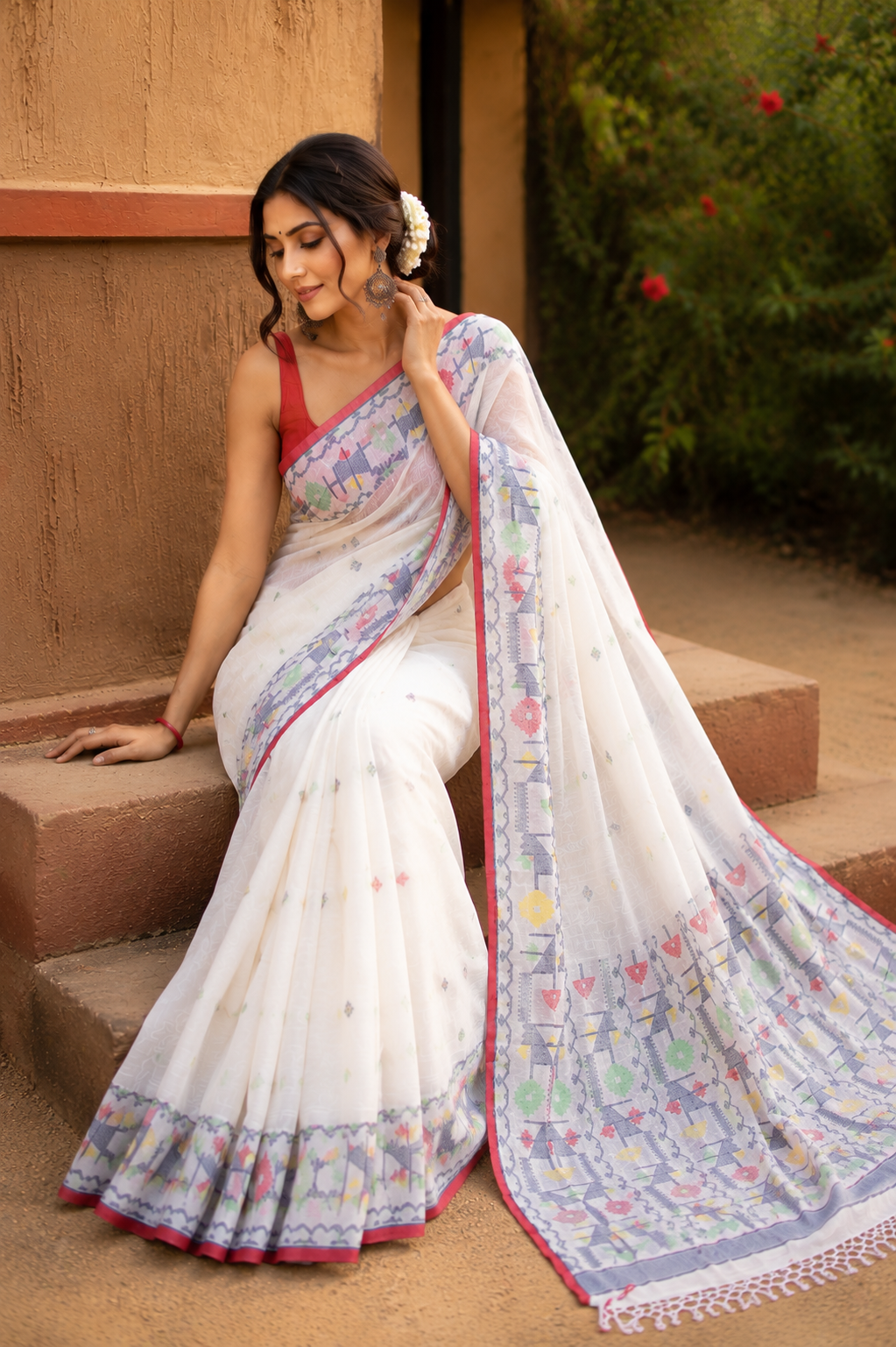 Pure Handwoven Cotton Saree